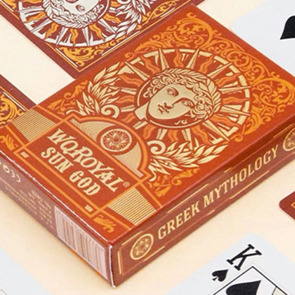 Mazzo di carte Sun God Greek Mythology Themed Red Edition Playing Cards