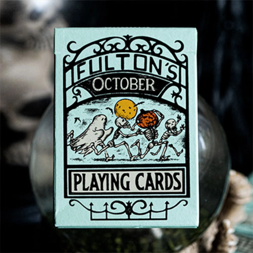 Mazzo di carte FULTON'S OCTOBER UV GLOW GREEN EDITION