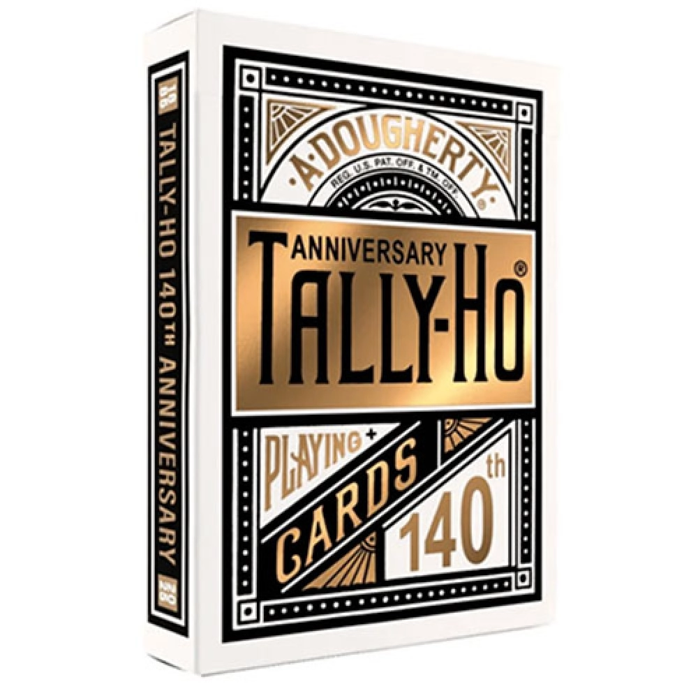 Mazzo di carte Tally Ho 140th Anniversary (Metaluxe) Playing Cards by US Playing Card
