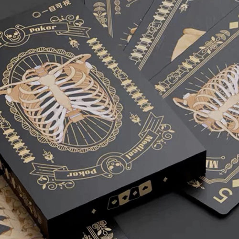 Mazzo di carte Medical Poker (Black) Playing Cards