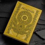 Mazzo di carte Celestial Valor Playing Cards by Giovanni Meroni (greenish yellow)