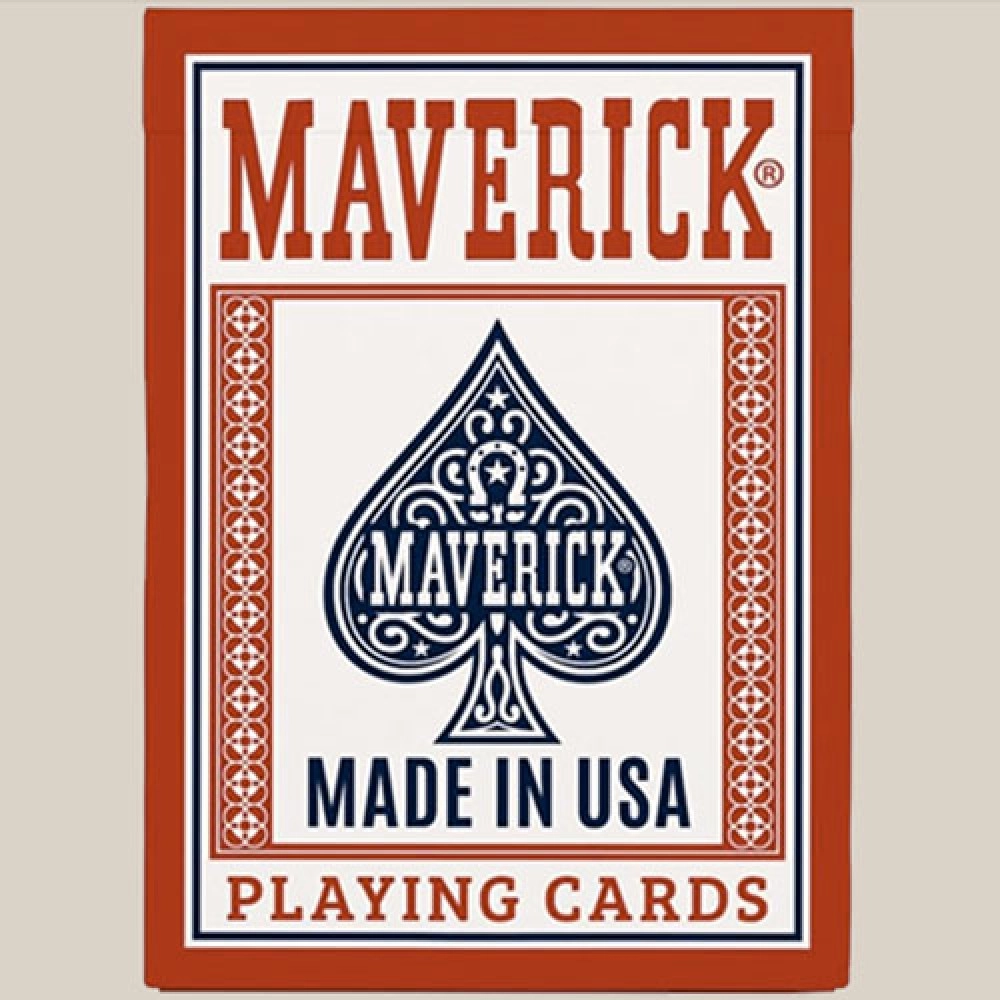 Mazzo di carte Maverick Made in the USA (Red) Playing Cards