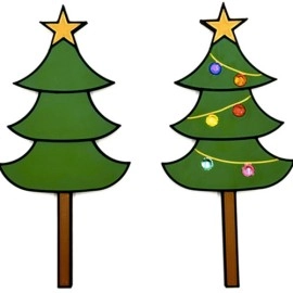 Christmas Tree Paddle Set by HP Creations & Ed Alonzo