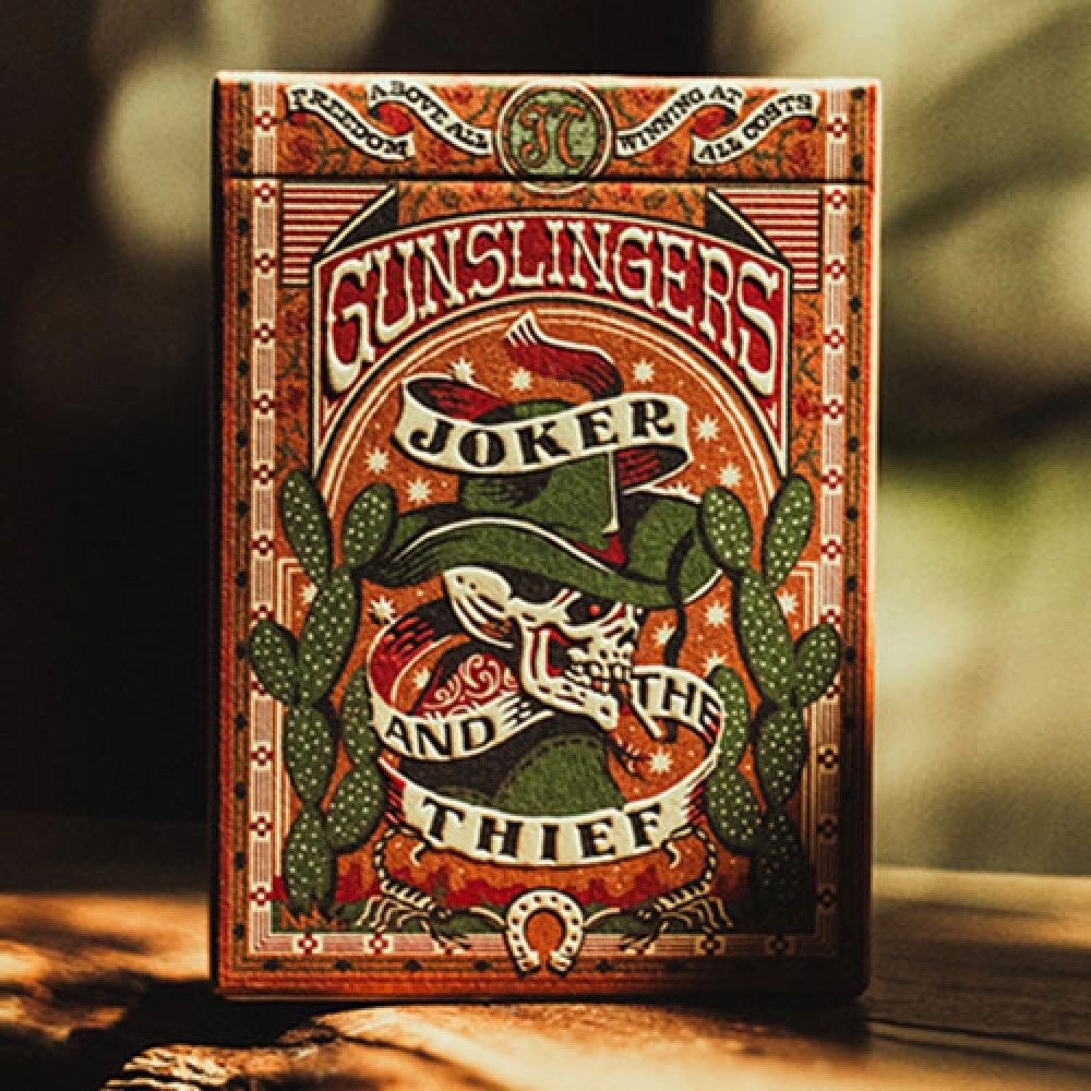 Mazzo di carte Gunslingers Poker (Red) Playing Cards