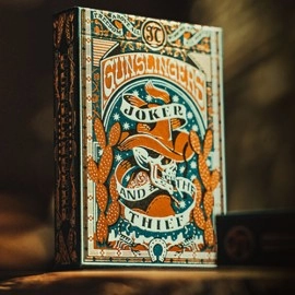 Mazzo di carte Gunslingers Poker (Blue) Playing Cards