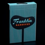 Mazzo di carte FRANKLIN BBQ RETRO BLACK PLAYING CARDS