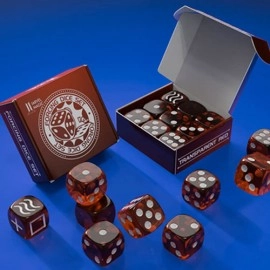 Forcing Dice Set by IARVEL Magic (Transparent Red)