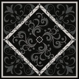 Devil's Bandana V.3 - Precious Stones Collection by Lee Alex (Black Pearl)