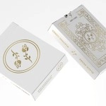Mazzo di carte Black Roses White Gold Foil Playing Cards