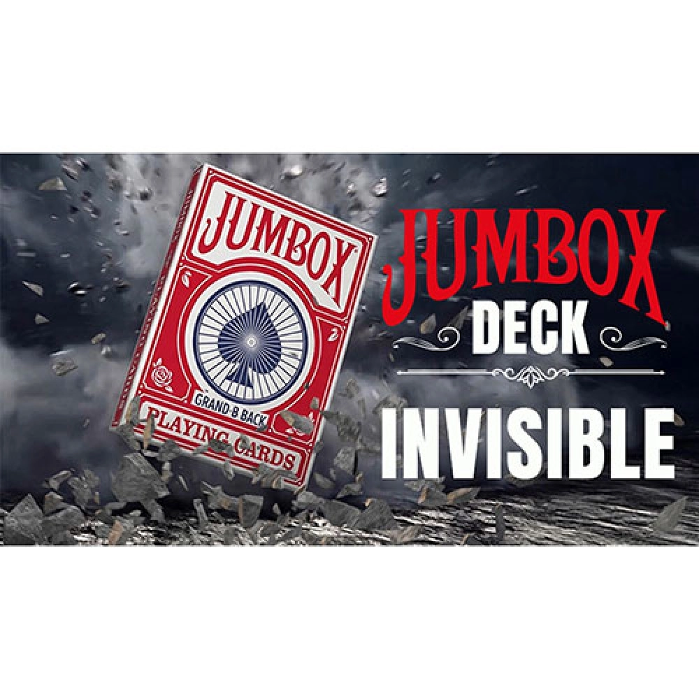 Mazzo di carte Jumbox Invisible Deck (Red) by Magic Dream