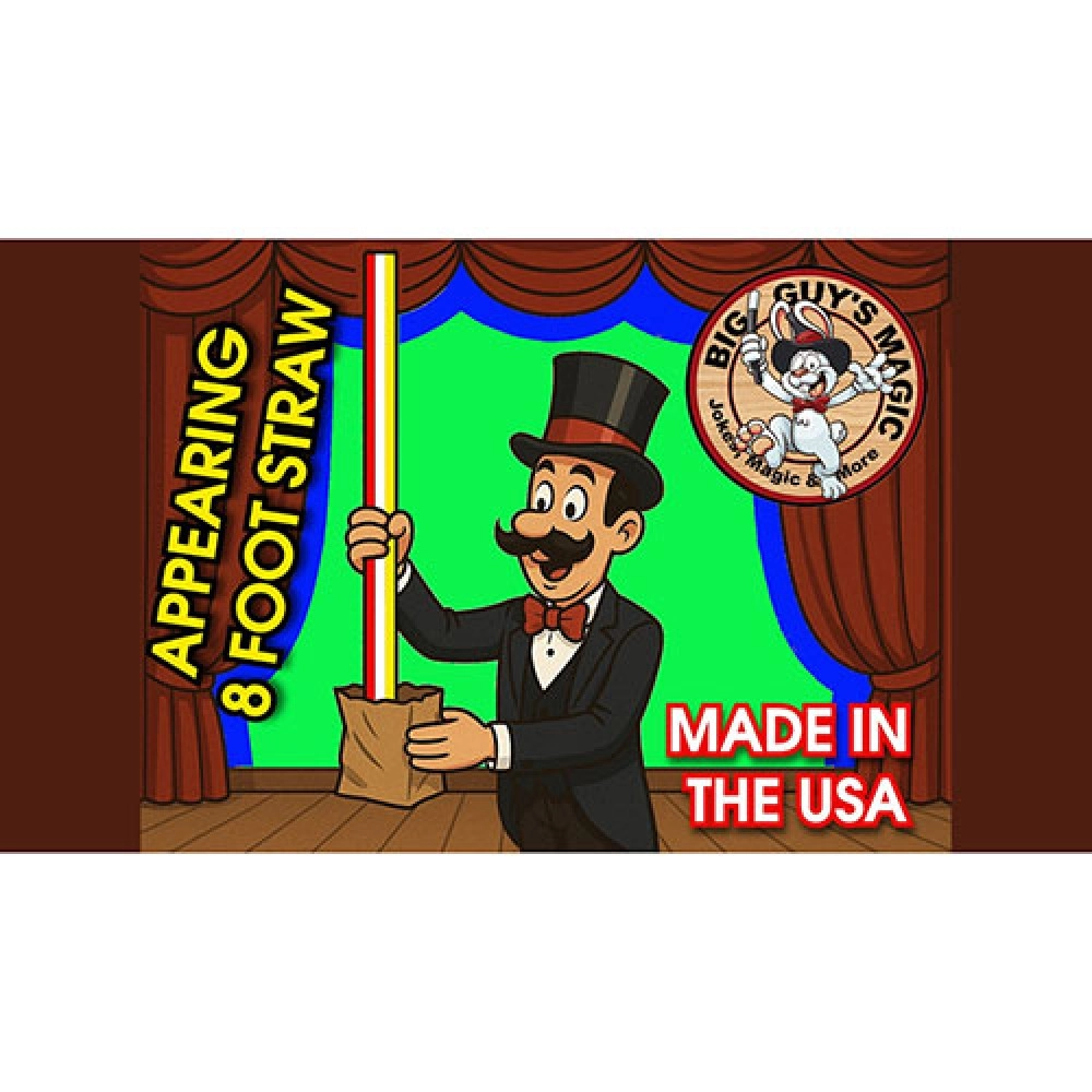 Appearing Straw - 8 Foot By Big Guys Magic