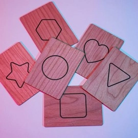ISYC RFID Wooden Symbol Slates(6 cards) by T-Tech