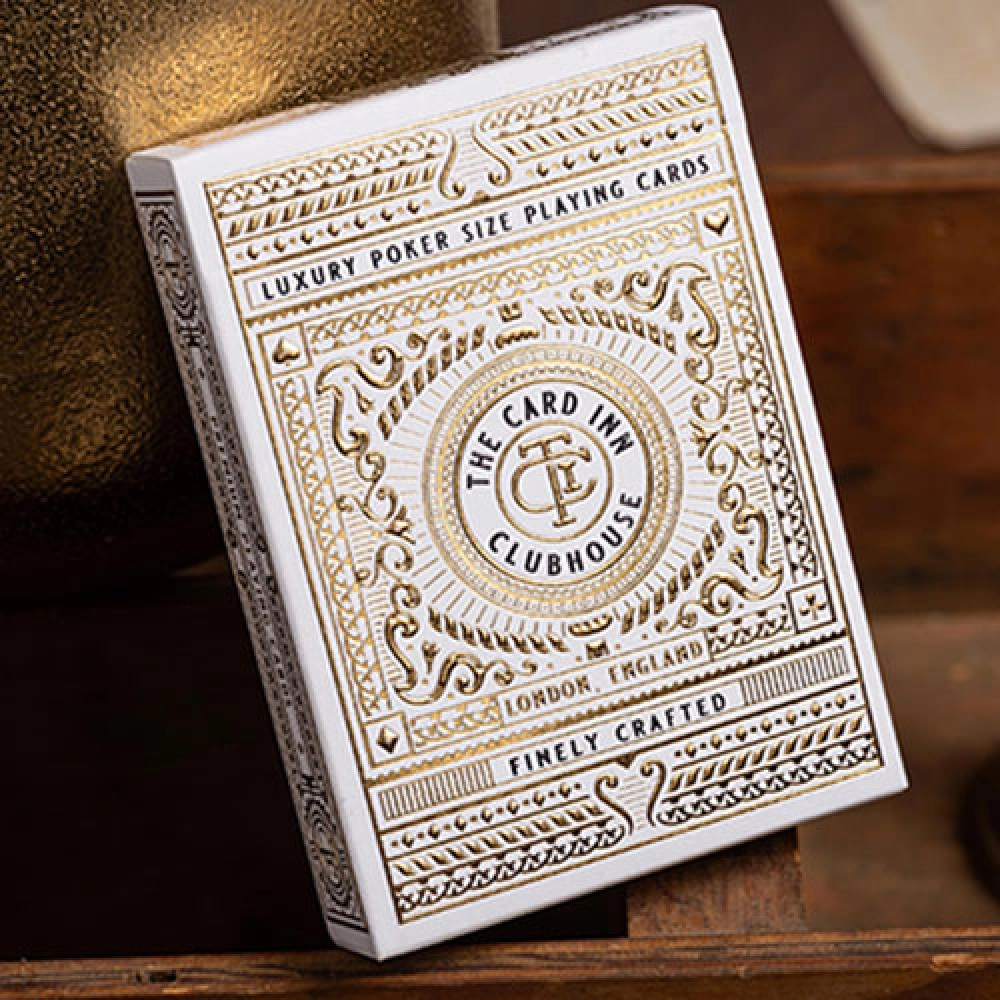 Mazzo di carte TCI Clubhouse (White) Playing Cards