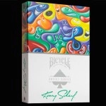 Mazzo di carte Bicycle Kenny Scharf Purple/Orange Box Set by US Playing Cards
