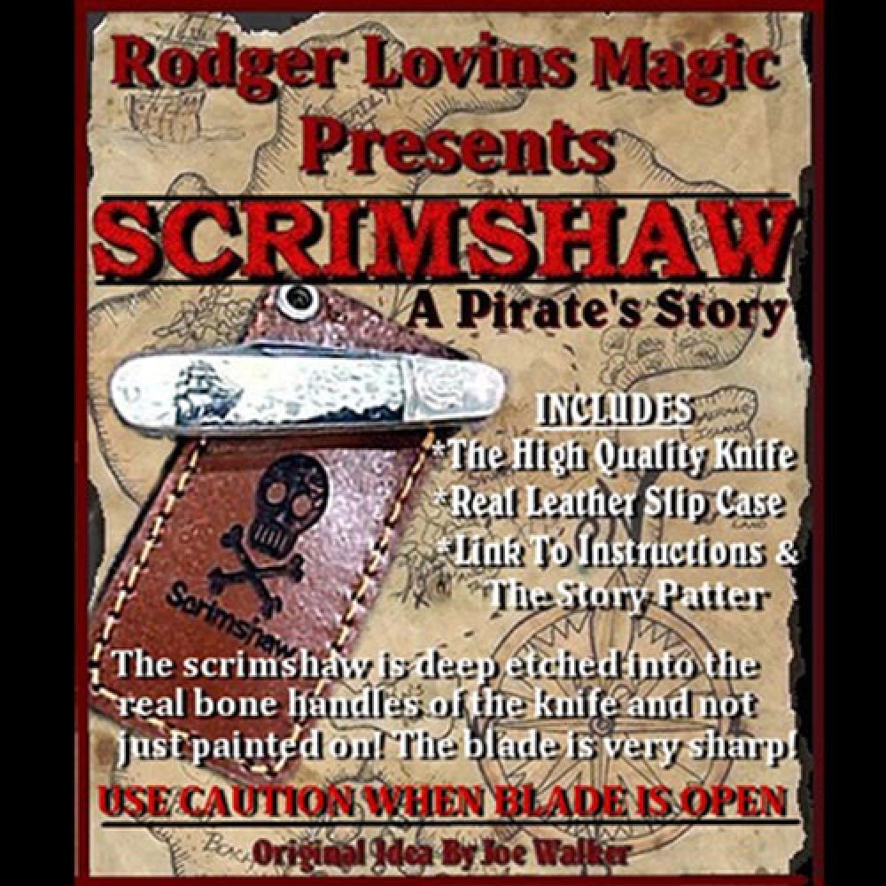 Scrimshaw Knife by Rodger Lovins