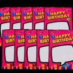 Birthday Silk Surprise REFILL (10 Silks) by PlayTime Magic DEFMA (Pink)