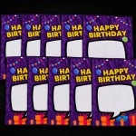Birthday Silk Surprise REFILL (10 Silks) by PlayTime Magic DEFMA (Purple)