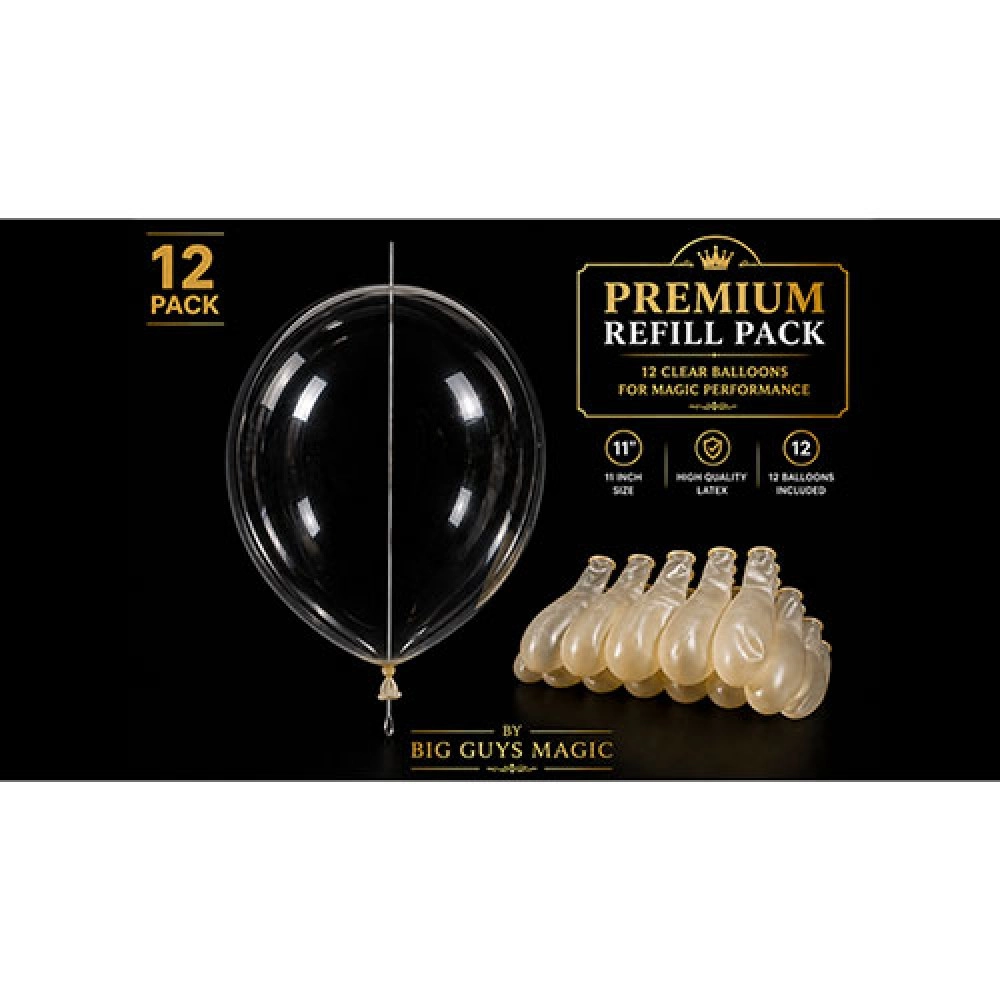 Needle Through Balloon Refill Pack (12 Count) by Big Guy's Magic