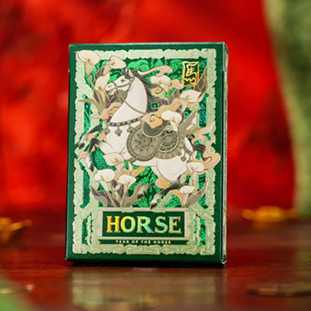 Mazzo di carte Year of the Horse (Green) Playing Cards by TCC Fashion