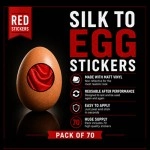 Silk to Egg Stickers (RED) Pack of 70