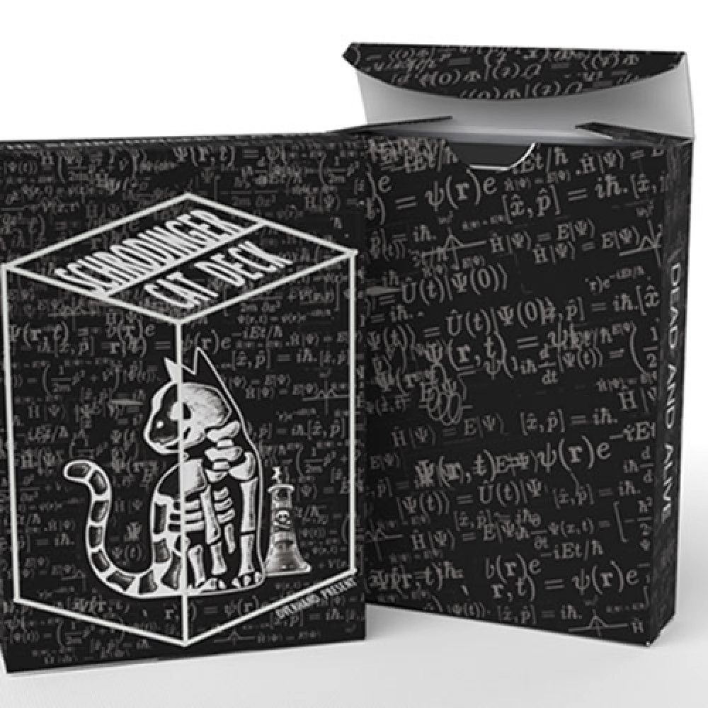 Mazzo di carte Schrodinger's Cat: Quantum Gilded Dead Black Playing Cards
