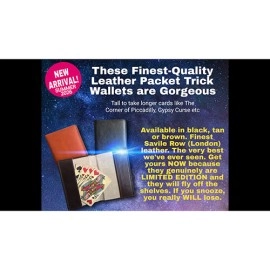 Leather Packet Wallet (Black) by Paul Gordon