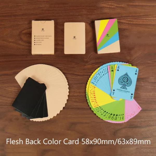 Carte da Manipolazione COLORATE 58 x 90 mm - Fanning Cards (dorso color carne) by BF Magic