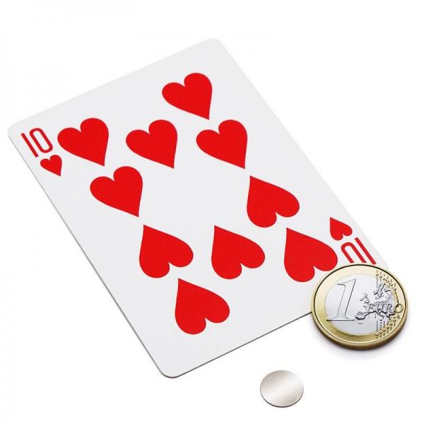 Magneti per carte - Mm 10 x 0,5 - Confezione da 10...