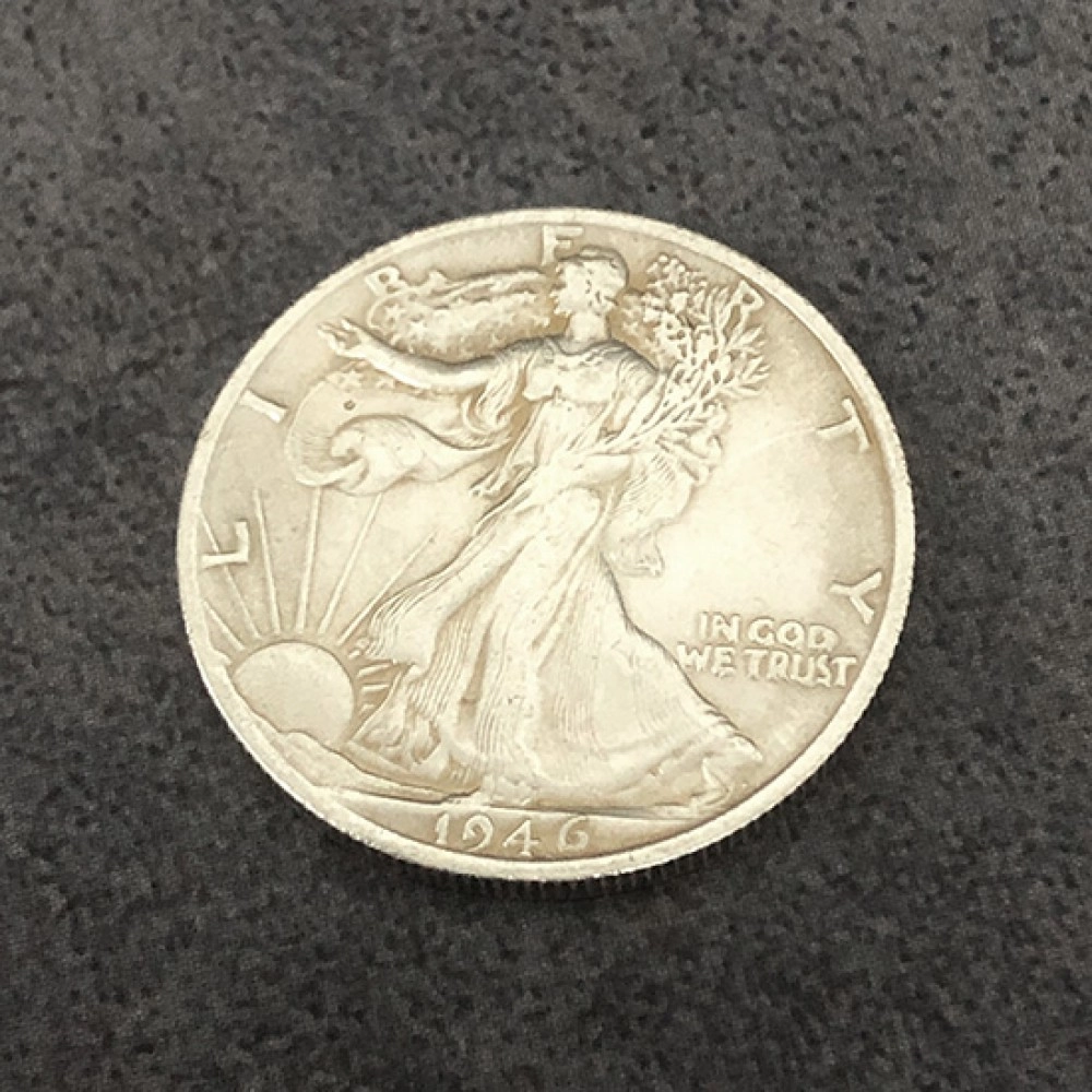 Magnetic Walking Liberty Half Dollar (Super Strong, 3.05 cm, Ottone)