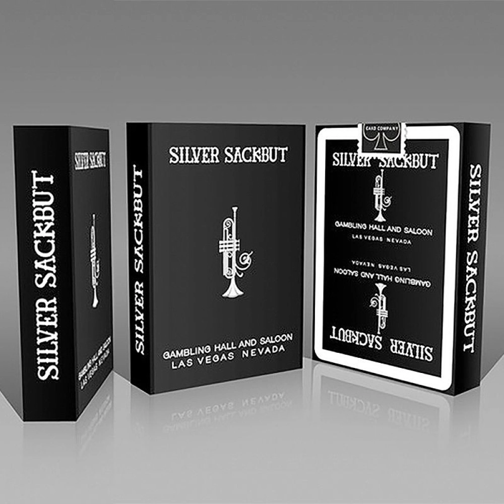 Mazzo di carte Silver Sackbut Playing Cards (Black)
