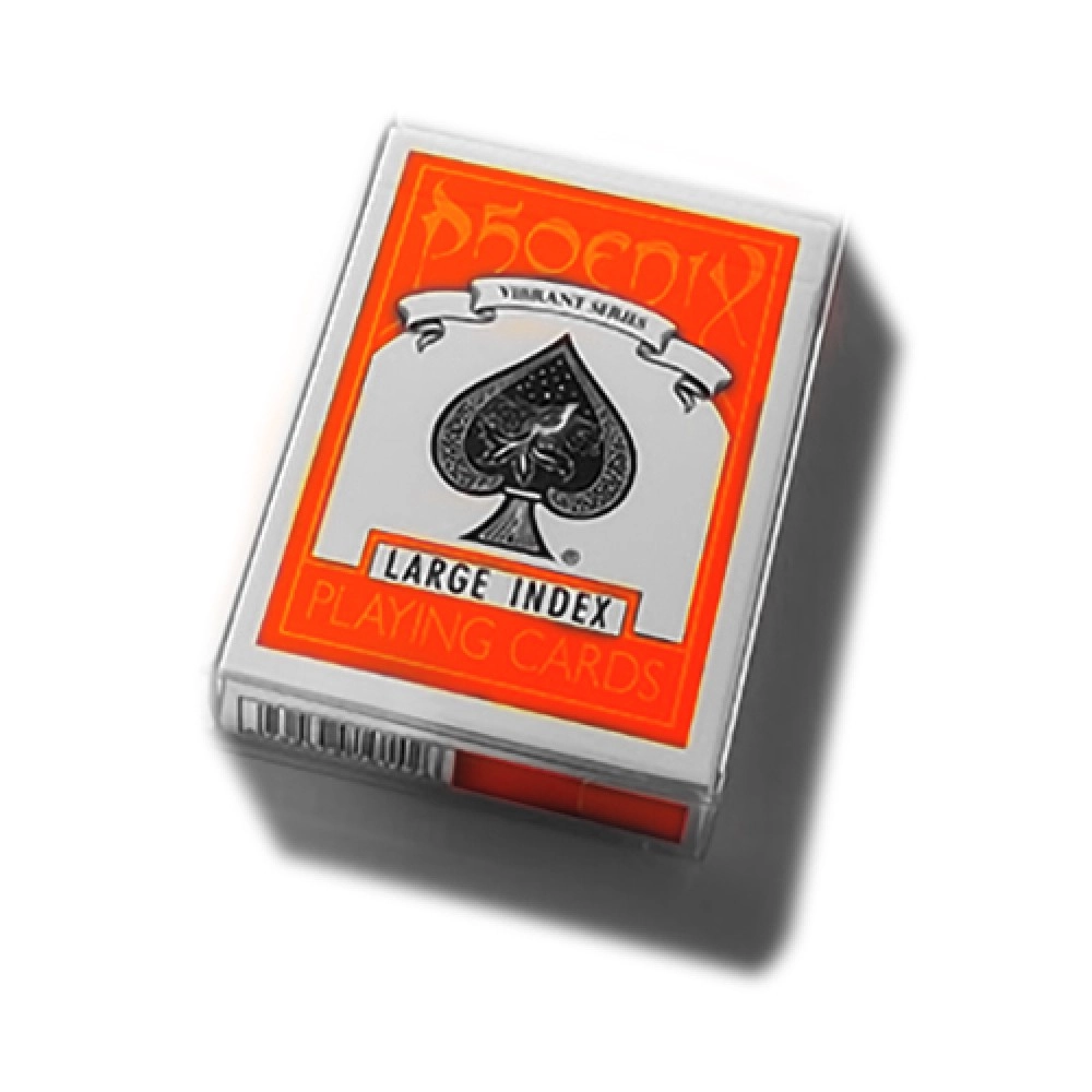Mazzo di carte Phoenix Vibrant Series Large Index Deck (Arancione)