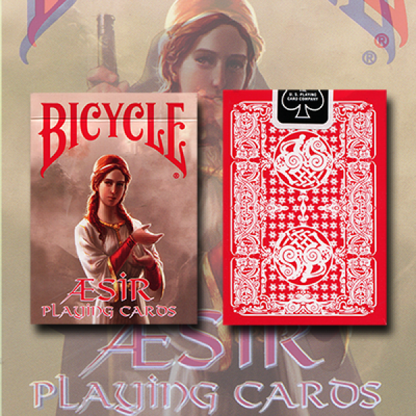 Mazzo di carte Bicycle AEsir Viking Gods Deck (Red...