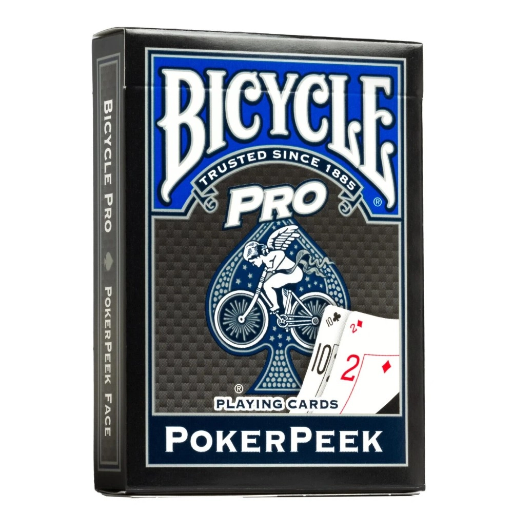 Mazzo di carte Bicycle Pro PokerPeek - dorso blu