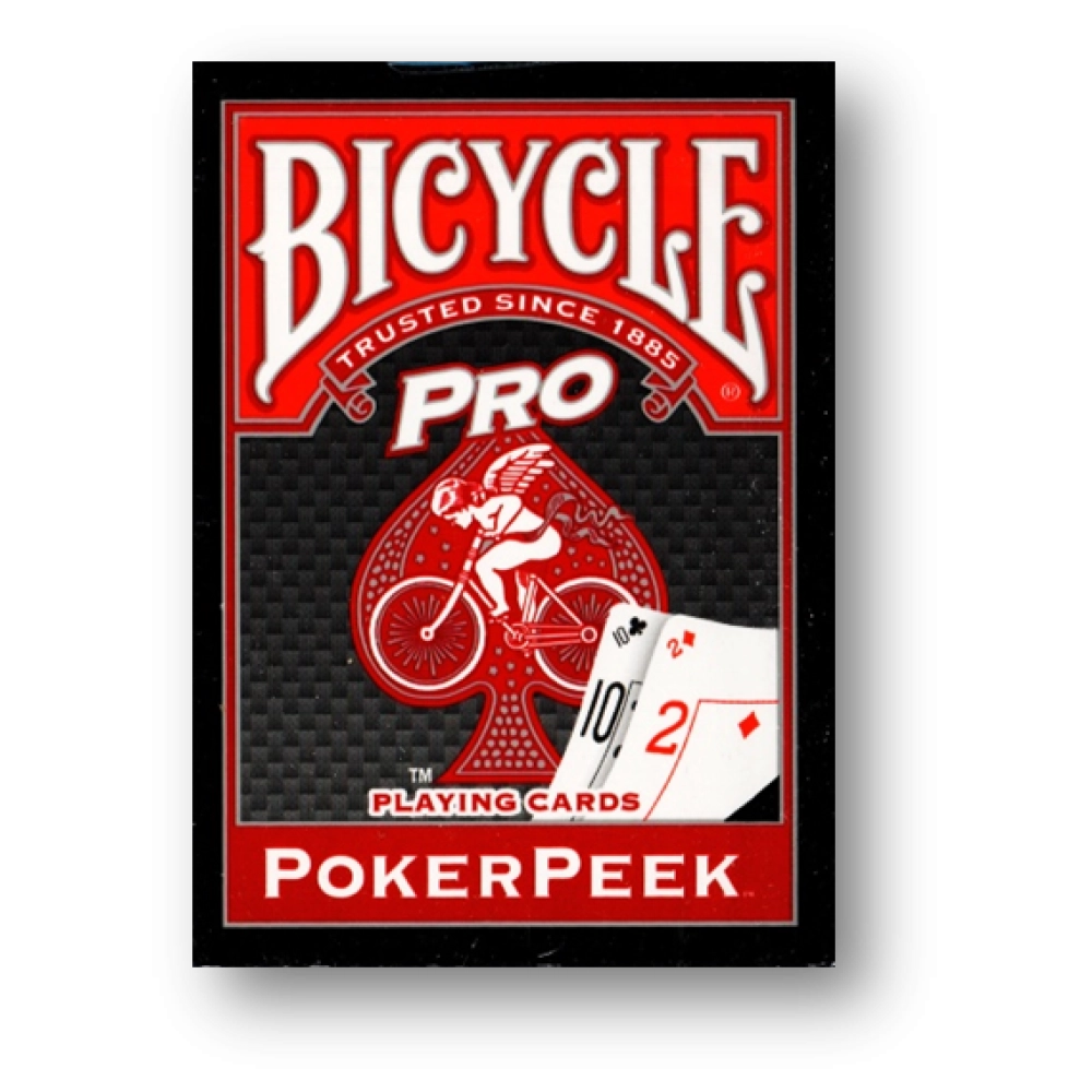 Mazzo di carte Bicycle Pro PokerPeek - dorso rosso