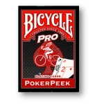Mazzo di carte Bicycle Pro PokerPeek - dorso rosso
