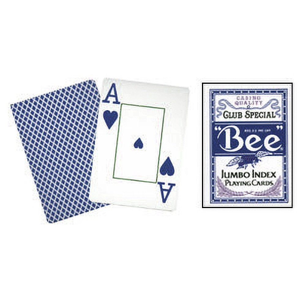 Mazzo di carte Bee Jumbo index - dorso blu
