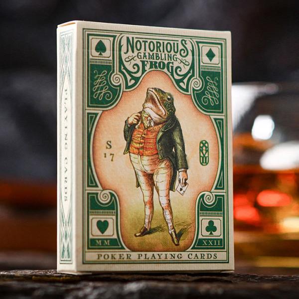 Mazzo di carte Notorious Gambling Frog (Green) Pla...