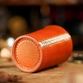 Leather Chop Cup by TCC (Clementine)