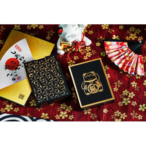 Mazzo di carte Bicycle - Maneki Neko Playing Cards - Gilded Limited Edition 