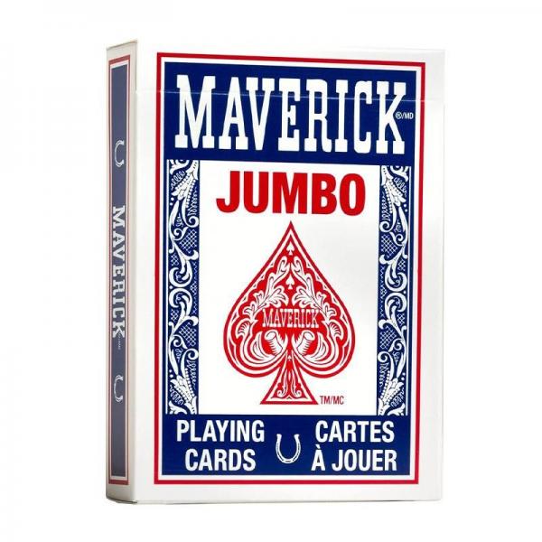 Mazzo di carte Maverick jumbo index - dorso blu