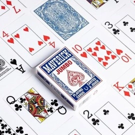 Mazzo di carte Maverick jumbo index - dorso blu