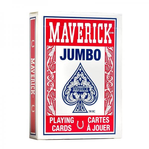 Mazzo di carte Maverick jumbo index - dorso rosso