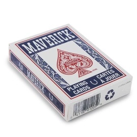 Mazzo di carte Maverick standard index - dorso rosso