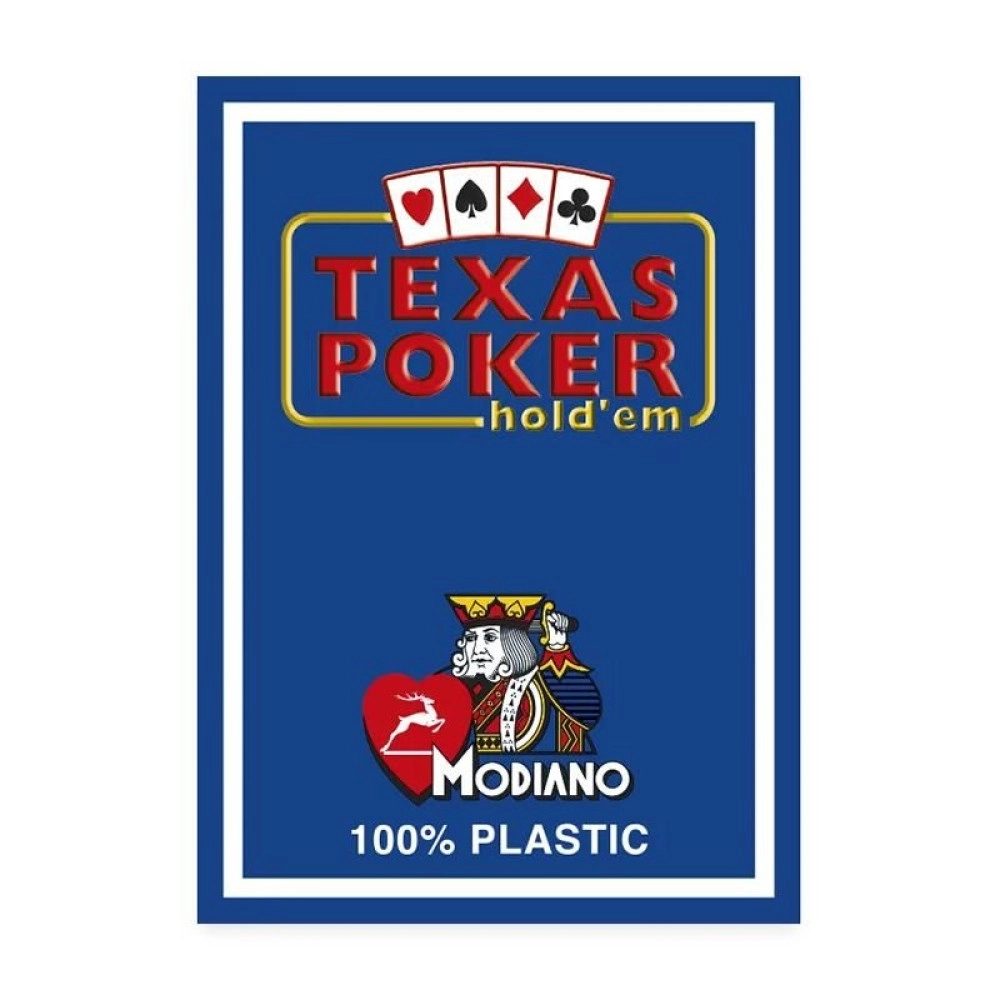 Mazzo Modiano - Texas Poker 2 Jumbo index Blu