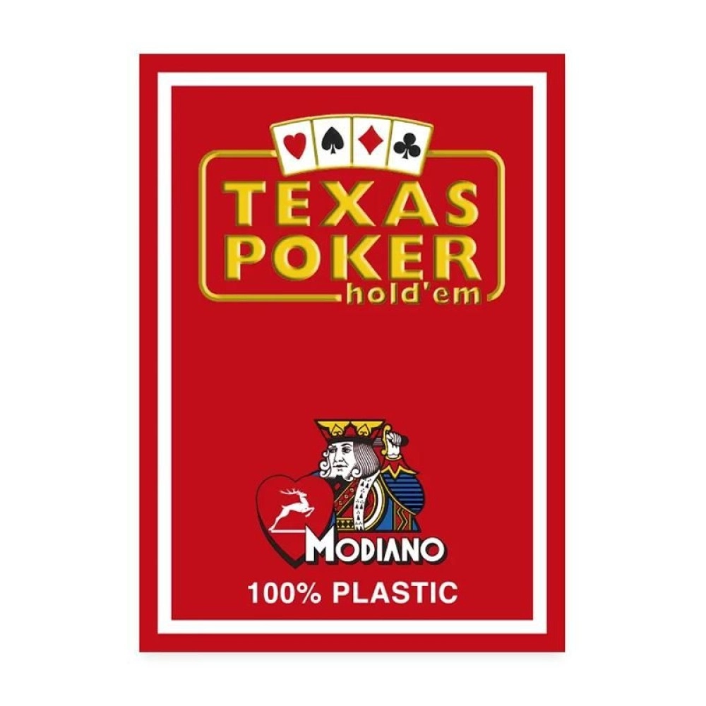 Mazzo Modiano - Texas Poker 2 Jumbo index Rosso
