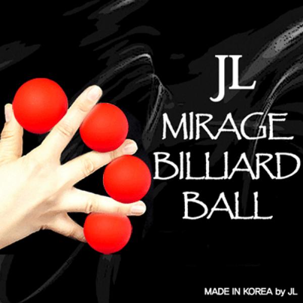 Mirage Billiard Balls (5 cm) by JL (RED, 3 Balls and Shell)