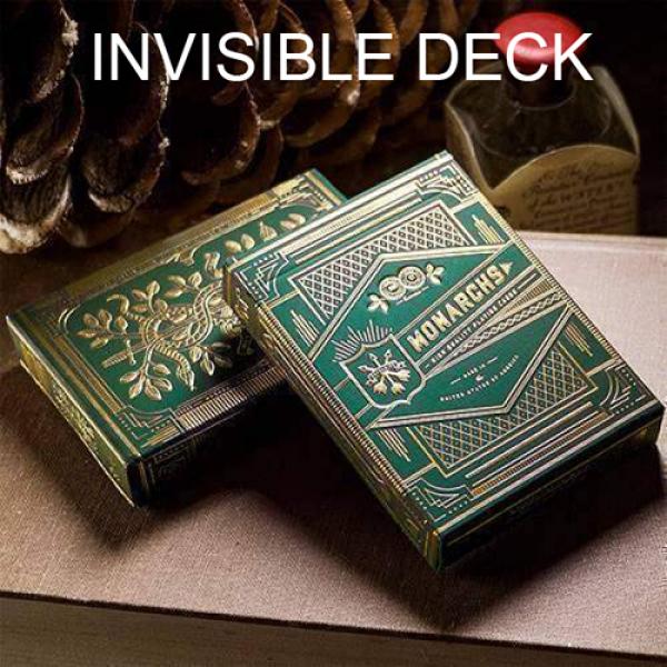 Mazzo Invisibile - Invisible Deck Monarchs Playing Cards (Green) by Theory11
