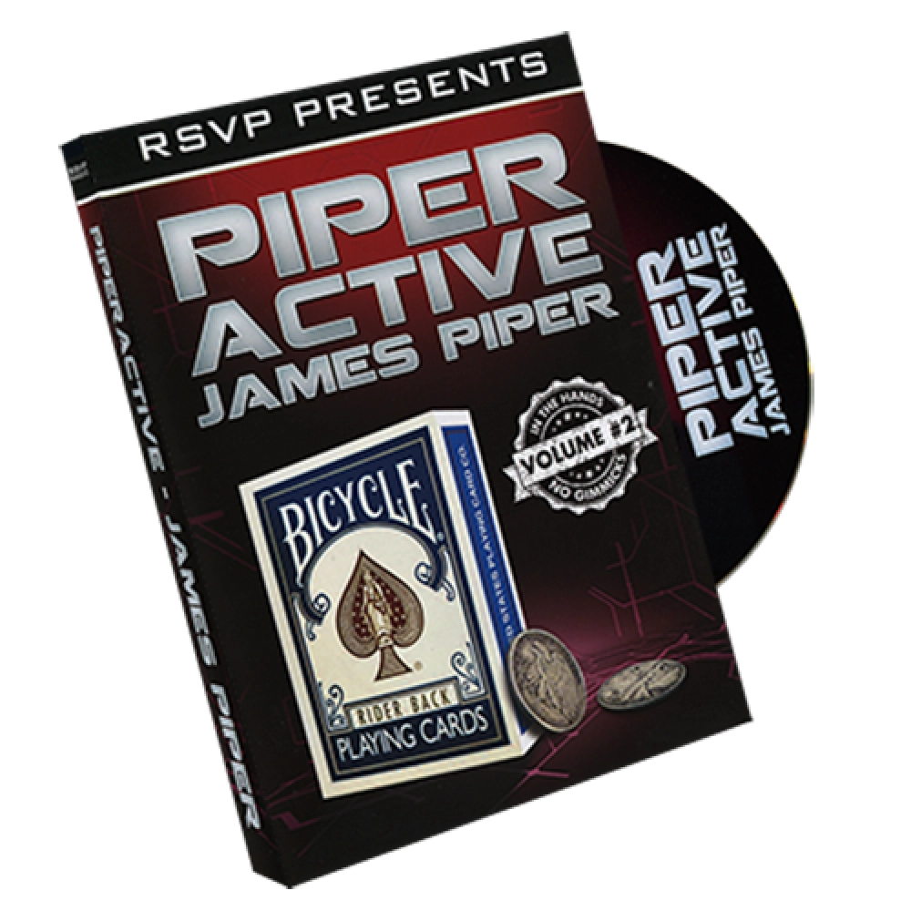 Piperactive Vol 2 by James Piper and RSVP Magic - DVD