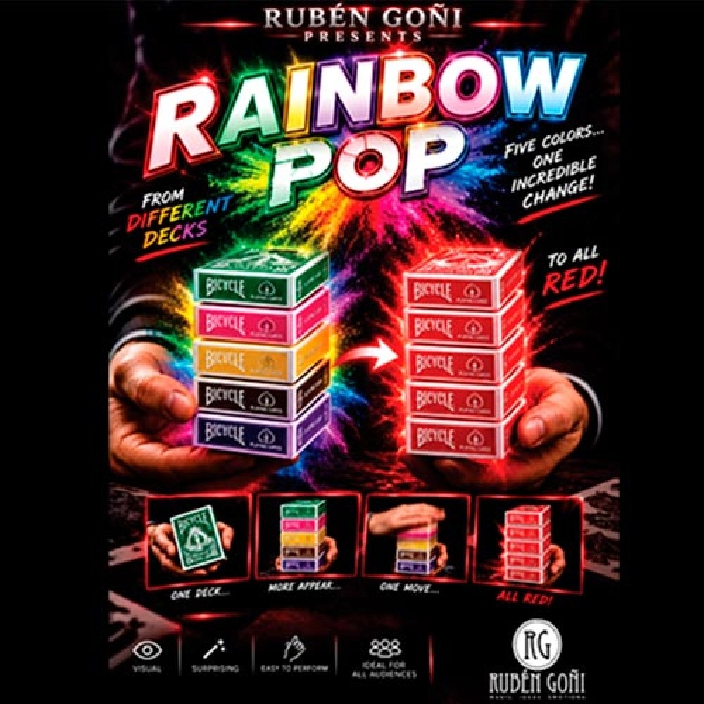 RAINBOW POP (Gimmicks and Online Instructions)  by Rubén Goñi