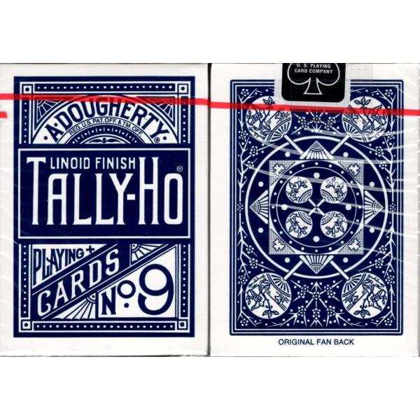Mazzo di carte Tally Ho Fan Back - dorso blu